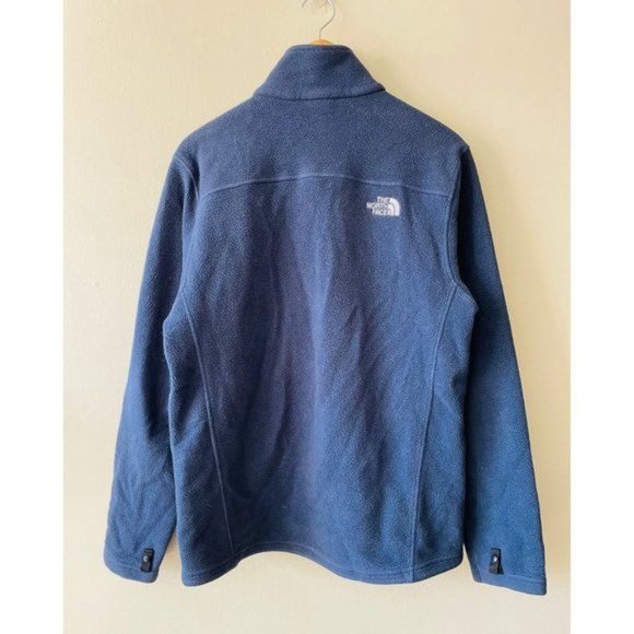 The North Face Men's Polar Blue Fleece Full Zip Collard Jacket - Picture 2 of 8